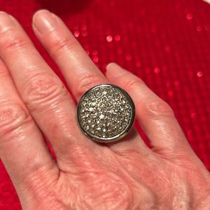 Ann Taylor Pave Disc Ring Size 7